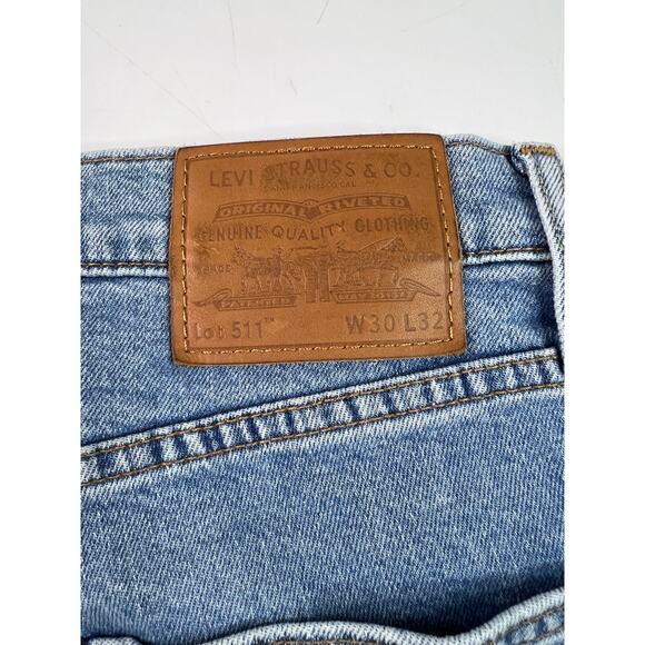 Levi's 511 Slim Fit Men's Denim Jeans 30 x 32 Medium Wash S40196 - Picture 13 of 16